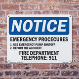 Emergency Procedures 1. Use Emergency Pump