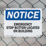 Emergency Stop Button Located On Building