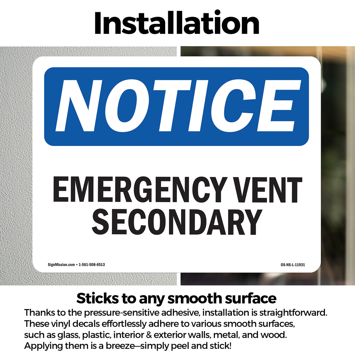 Emergency Vent Secondary