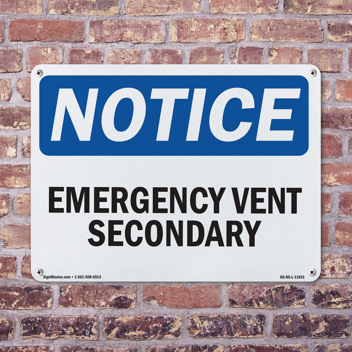 Emergency Vent Secondary