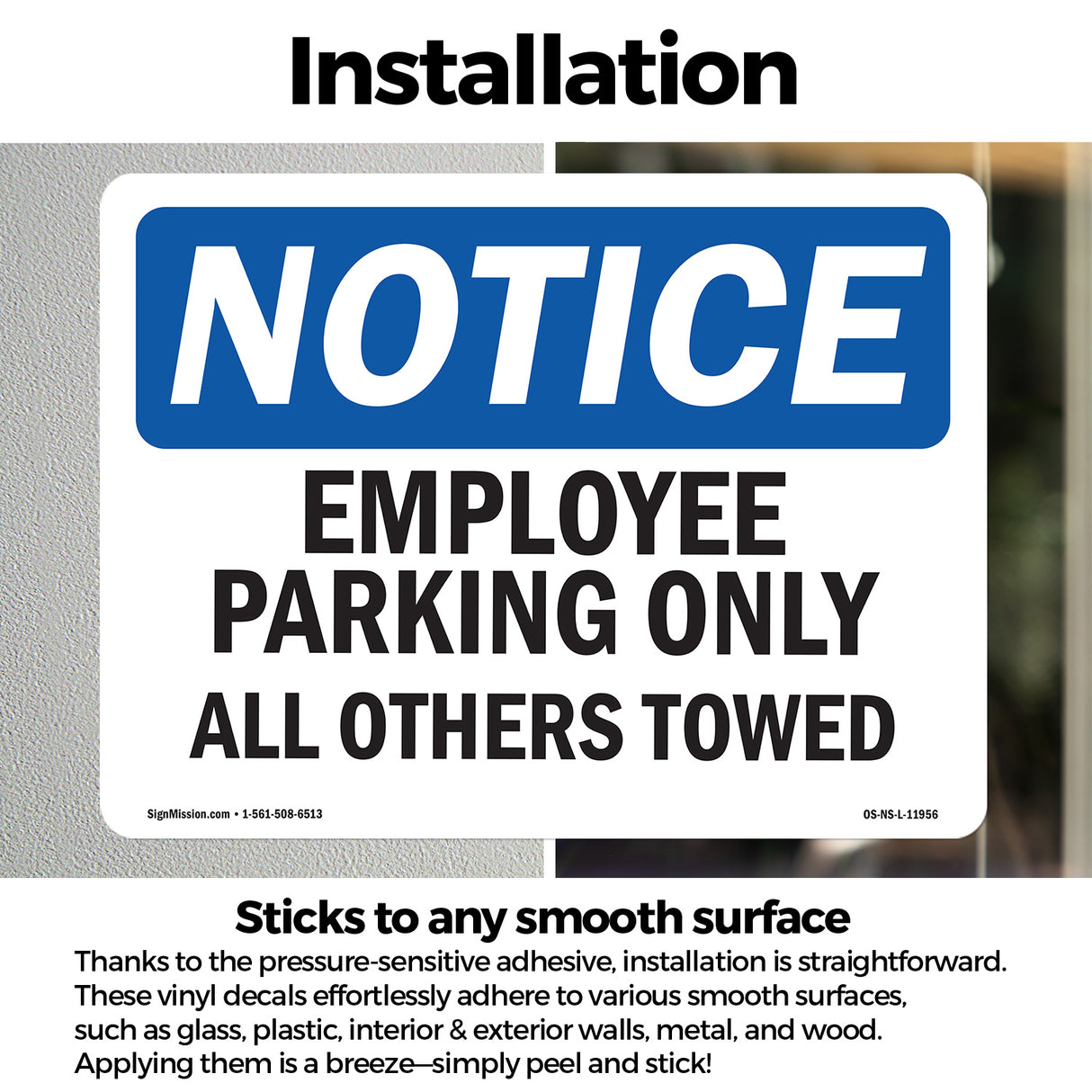 Employee Parking Only All Others Towed