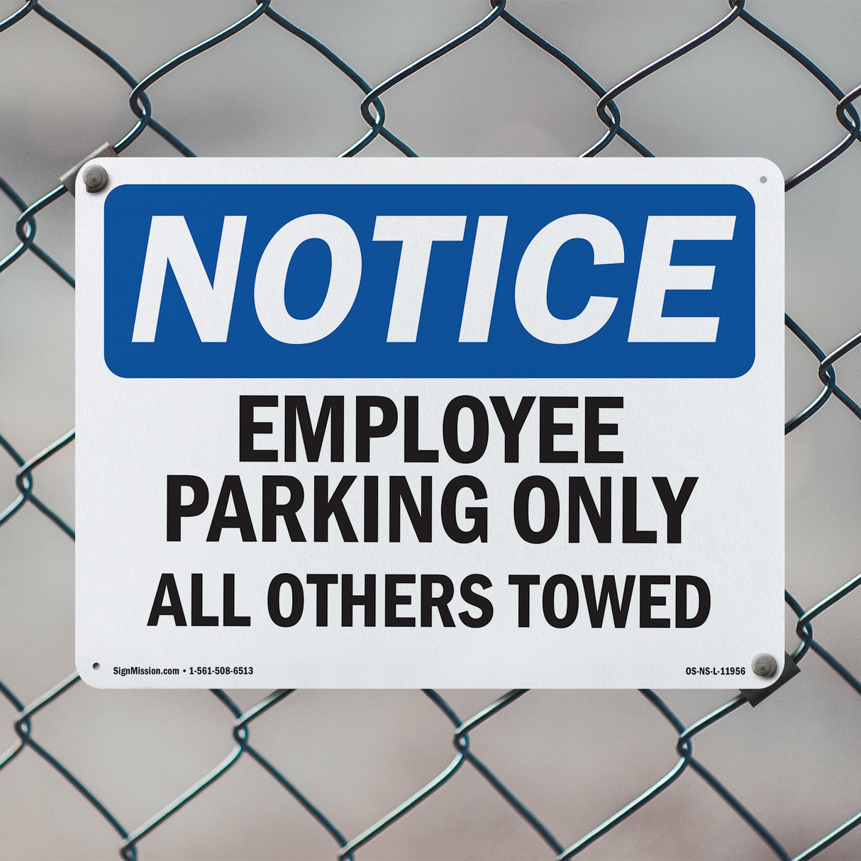 Employee Parking Only All Others Towed