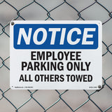 Employee Parking Only All Others Towed
