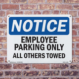 Employee Parking Only All Others Towed