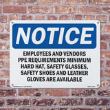 Employees And Vendors PPE Requirements Minimum