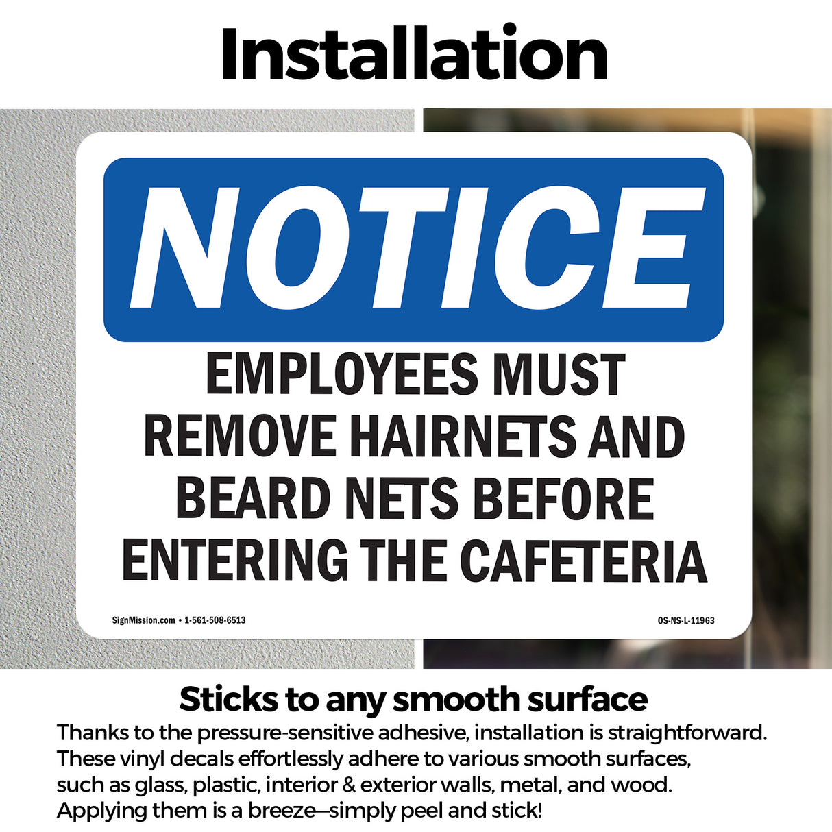 Employees Must Remove Hairnets And Beard