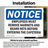 Employees Must Remove Hairnets And Beard