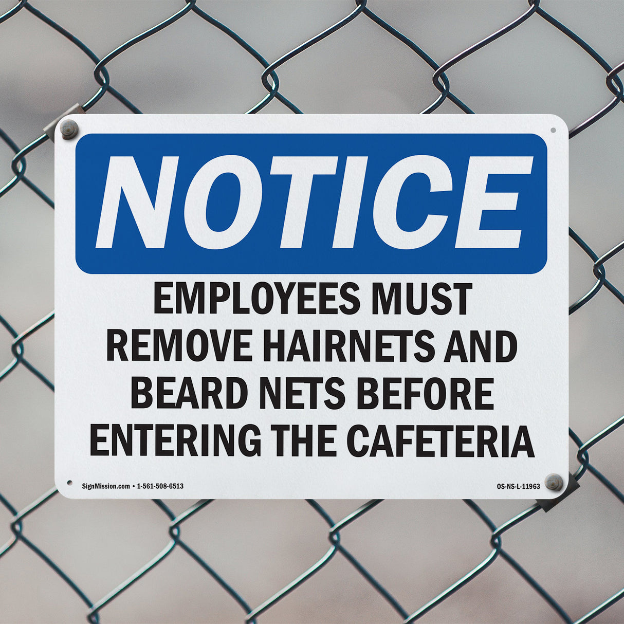 Employees Must Remove Hairnets And Beard