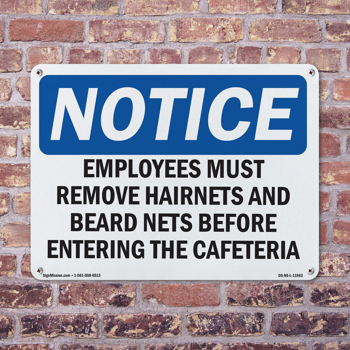 Employees Must Remove Hairnets And Beard