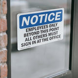 Employees Only Beyond This Point All Others Sign