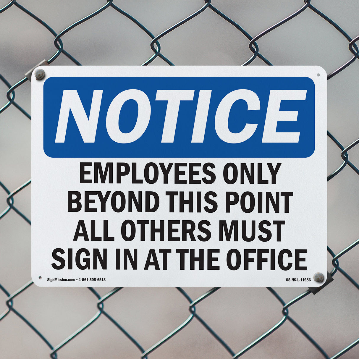 Employees Only Beyond This Point All Others Sign