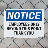Employees Only Beyond This Point Thank You