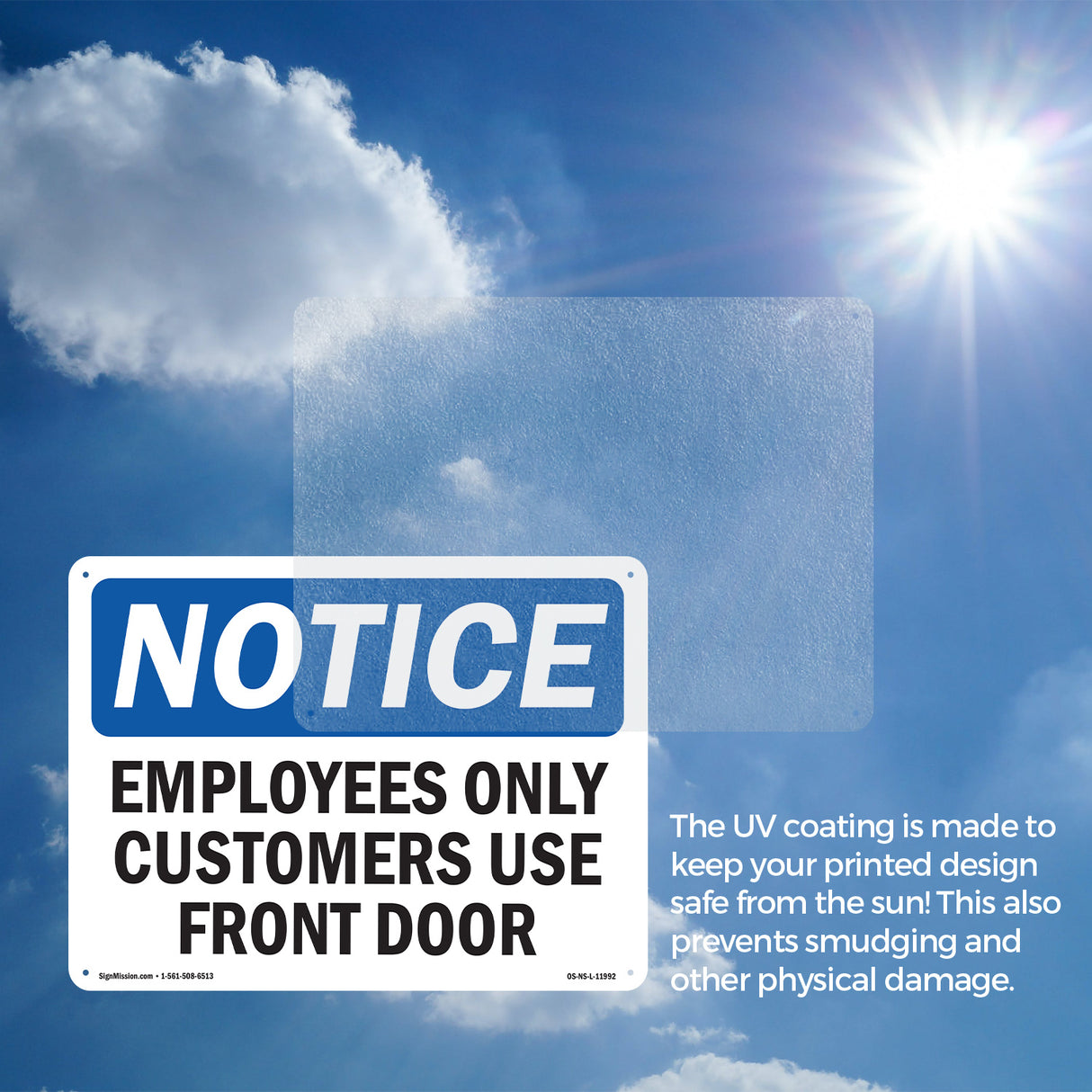 Employees Only Customers Use Front Door