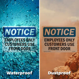 Employees Only Customers Use Front Door