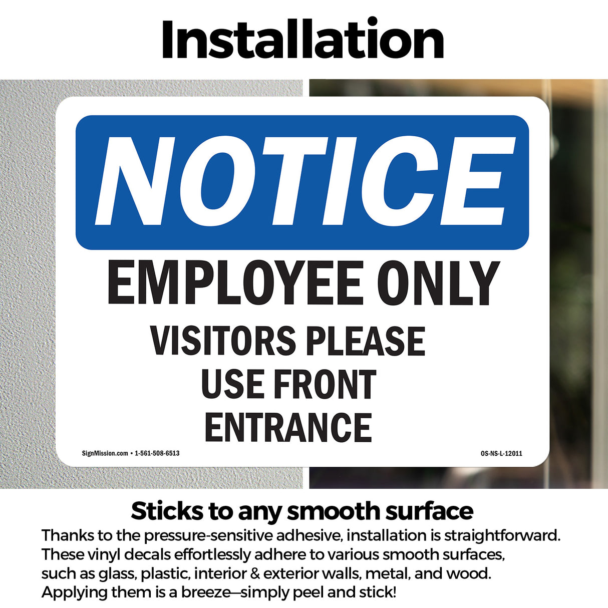 Employees Only Visitors Please Use Front Entrance