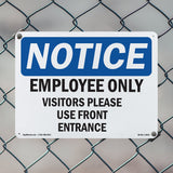 Employees Only Visitors Please Use Front Entrance