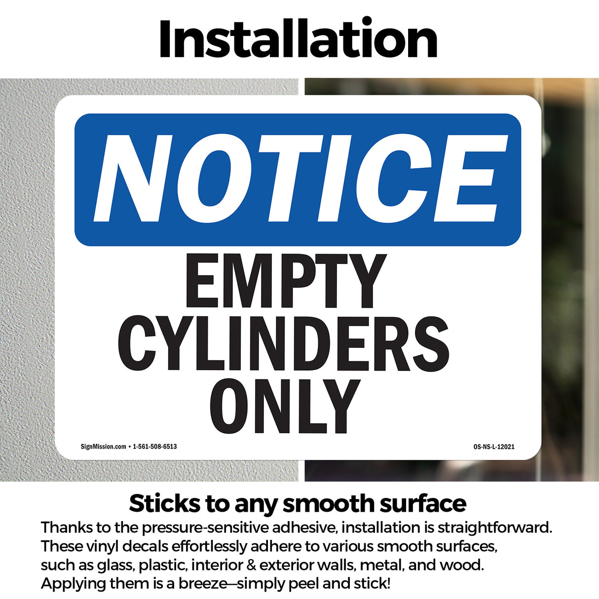 Empty Cylinders Only