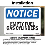 Empty Fuel Gas Cylinders