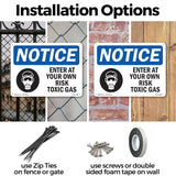 Enter At Your Own Risk Toxic Gases