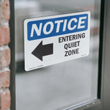 Entering Quiet Zone [Left Arrow]