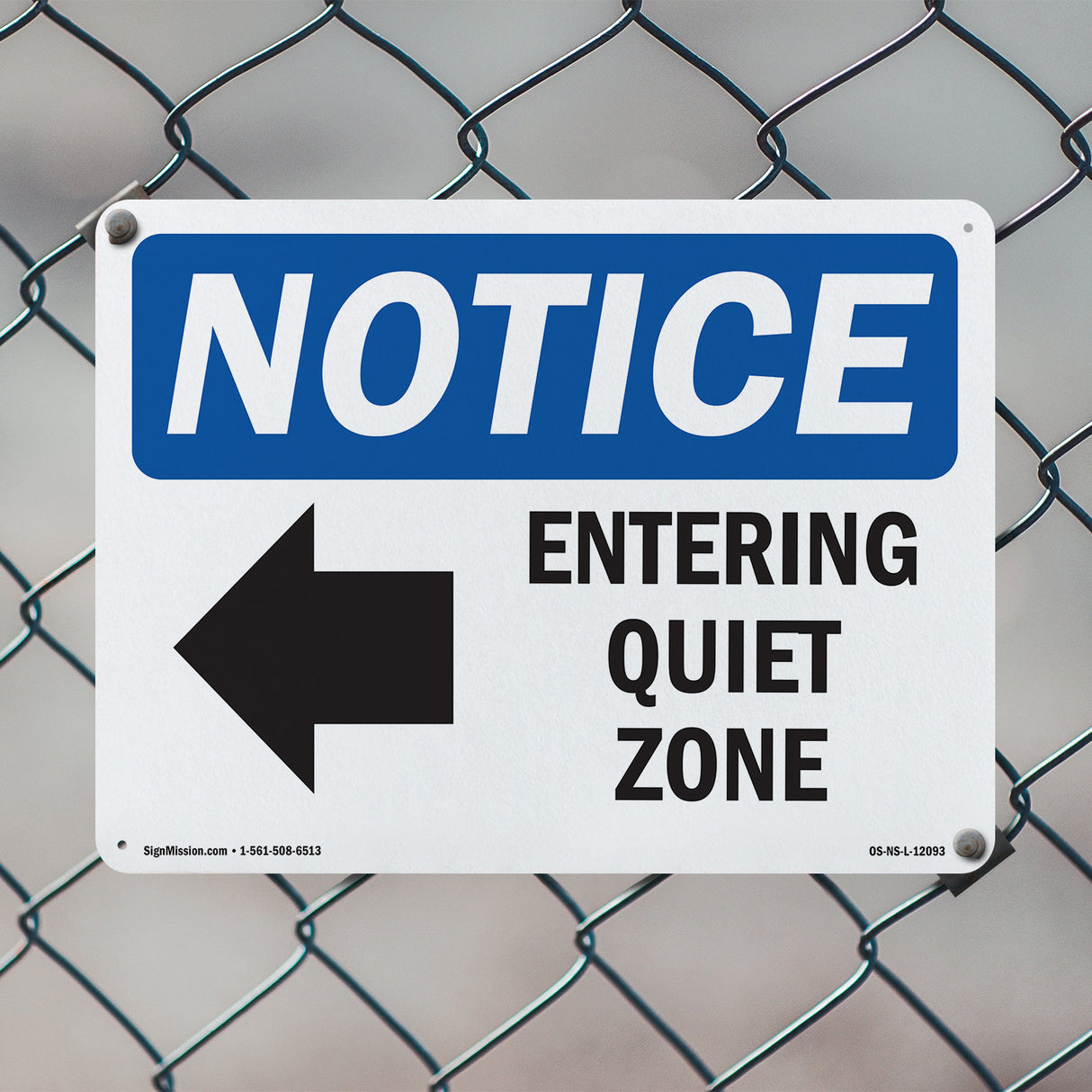 Entering Quiet Zone [Left Arrow]