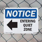 Entering Quiet Zone [Left Arrow]