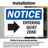 Entering Quiet Zone [Right Arrow]