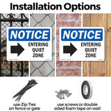 Entering Quiet Zone [Right Arrow]