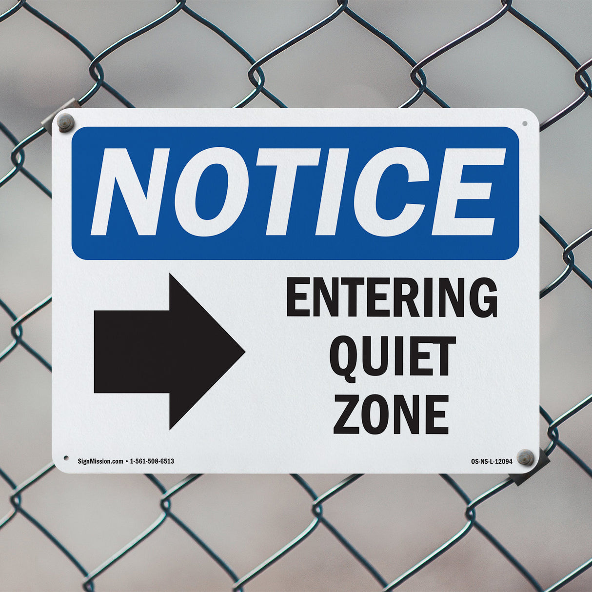 Entering Quiet Zone [Right Arrow]
