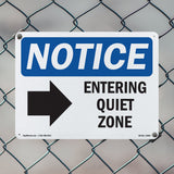 Entering Quiet Zone [Right Arrow]
