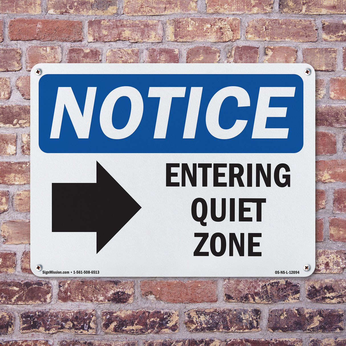 Entering Quiet Zone [Right Arrow]