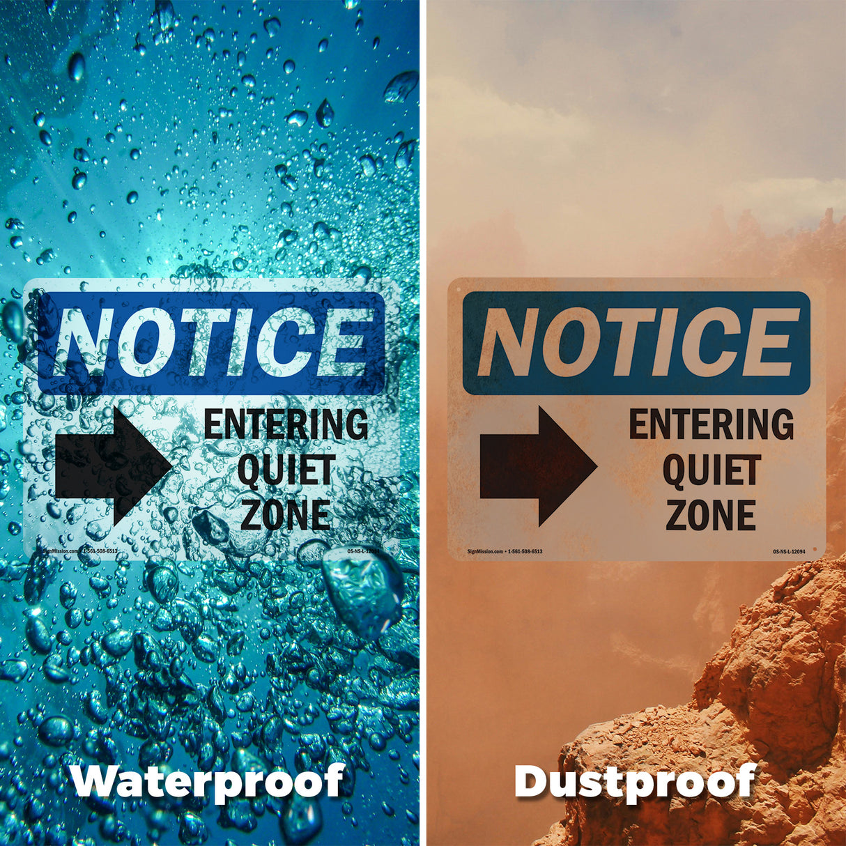 Entering Quiet Zone [Right Arrow]