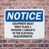 Equipment Must Meet Class 1 Division 2 Group