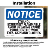 Ethanol Extremely Flammable Avoid Breathing