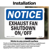 Exhaust Fan Shutdown On Off