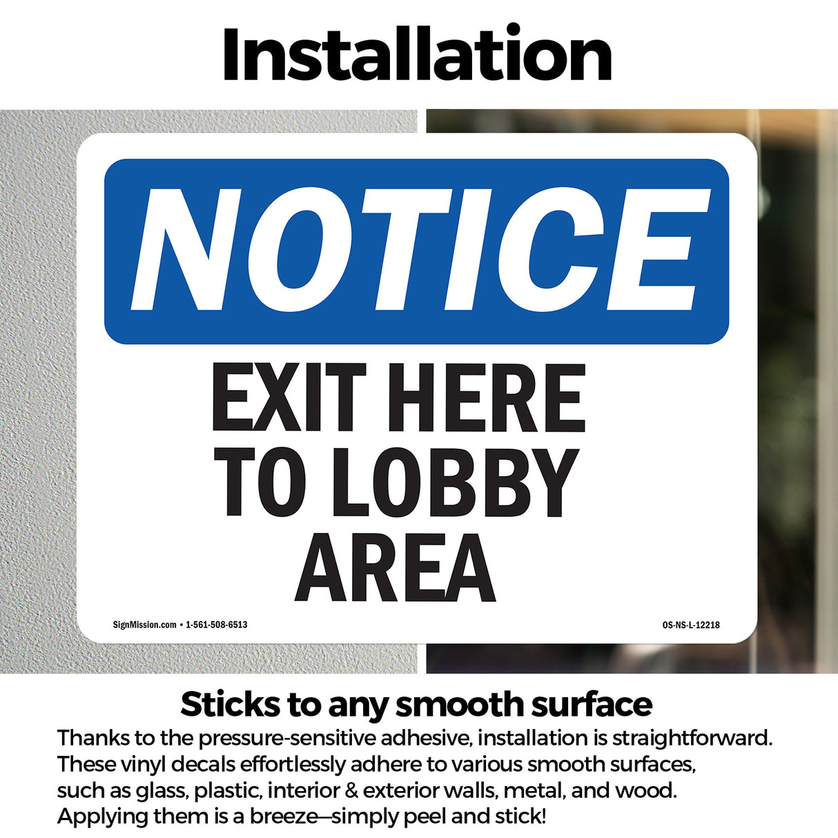 Exit Here To Lobby Area