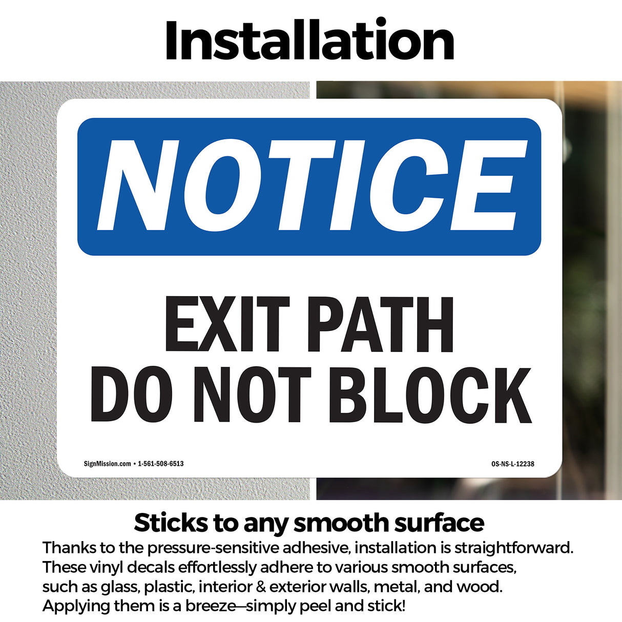 Exit Path Do Not Block