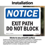 Exit Path Do Not Block