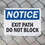 Exit Path Do Not Block