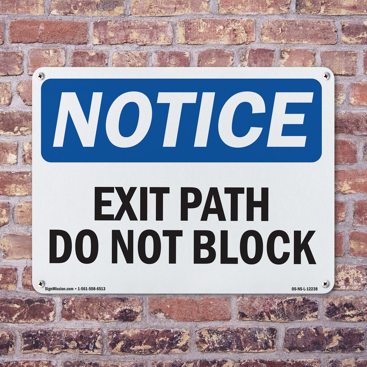 Exit Path Do Not Block