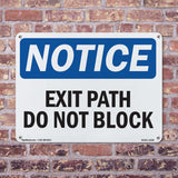 Exit Path Do Not Block