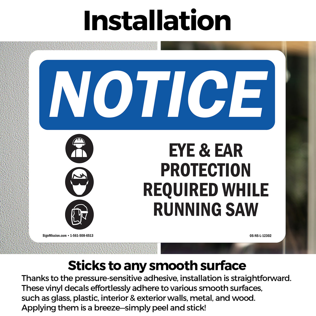 Eye And Ear Protection Required