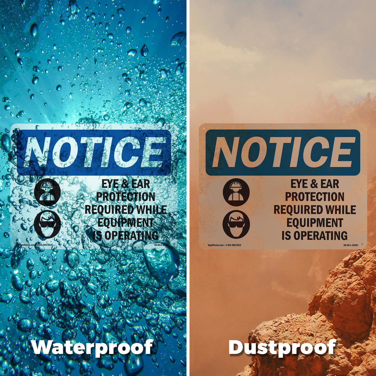 Eye And Ear Protection Required