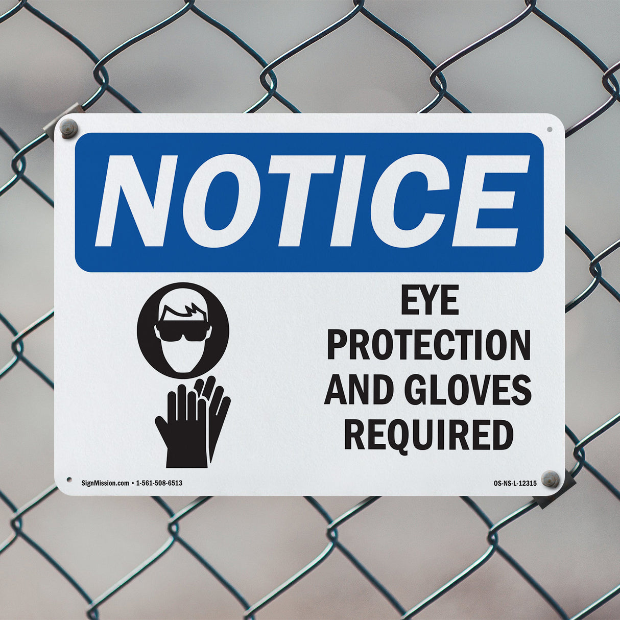 Eye Protection & Gloves Required