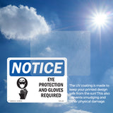 Eye Protection & Gloves Required