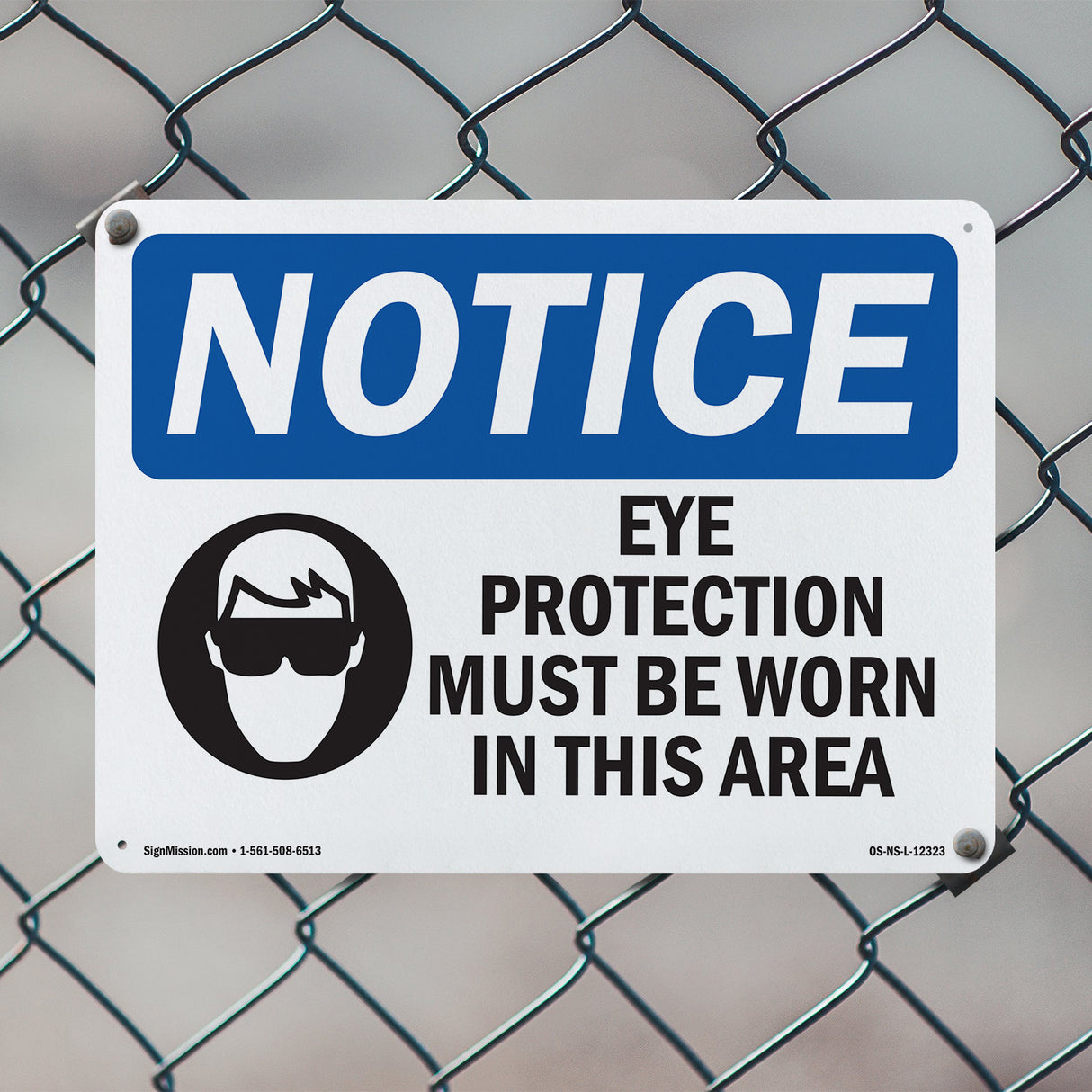 Eye Protection Must Be Worn