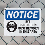 Eye Protection Must Be Worn