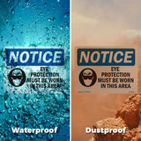 Eye Protection Must Be Worn