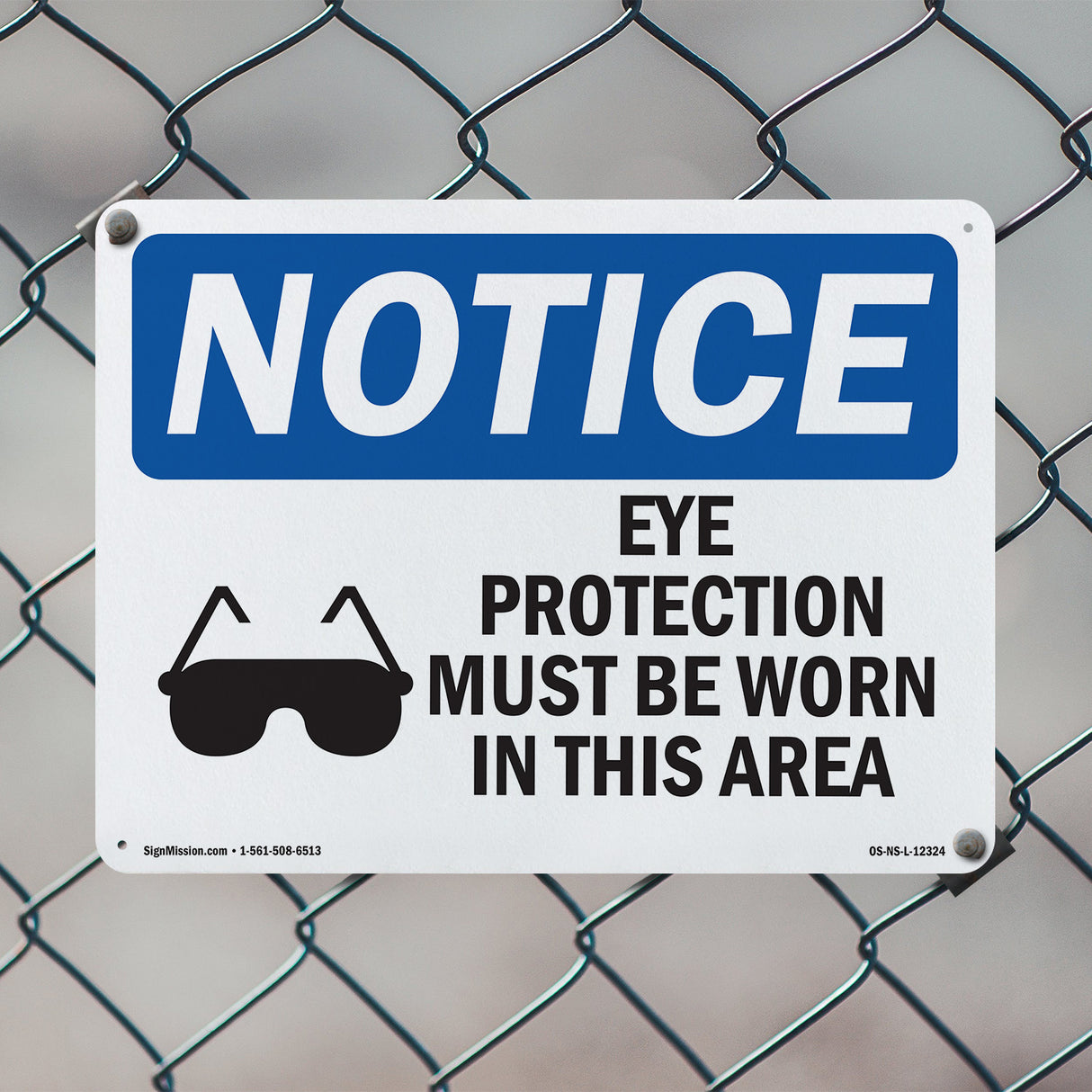 Eye Protection Must Be Worn