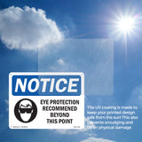 Eye Protection Recommended Beyond